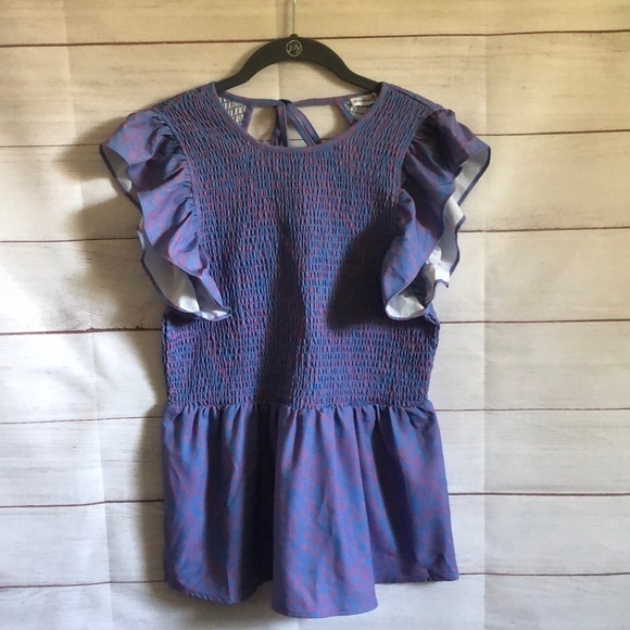 Michelle McDowell Happy State Plum Elyse Top Size M - Picture 1 of 3